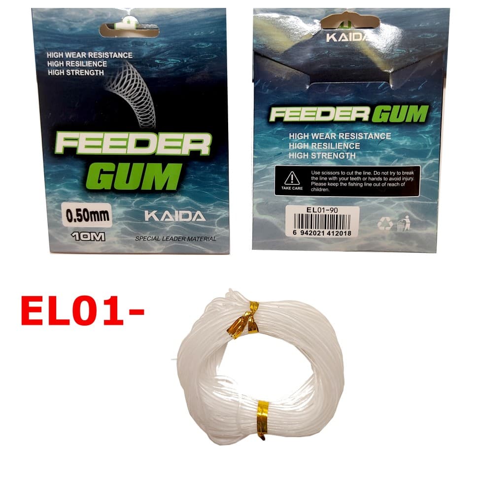Резинка Kaida FEEDER GUM 10м моток толщина 0,90мм