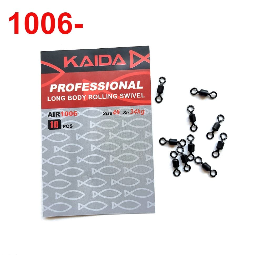 Вертлюг рыболовный Kaida Long Body Rolling Swivel