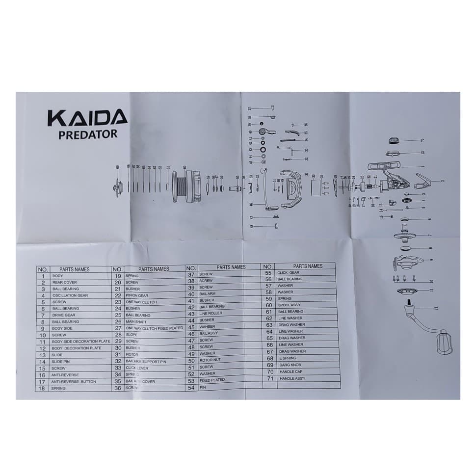 Катушка Kaida PREDATOR 3000