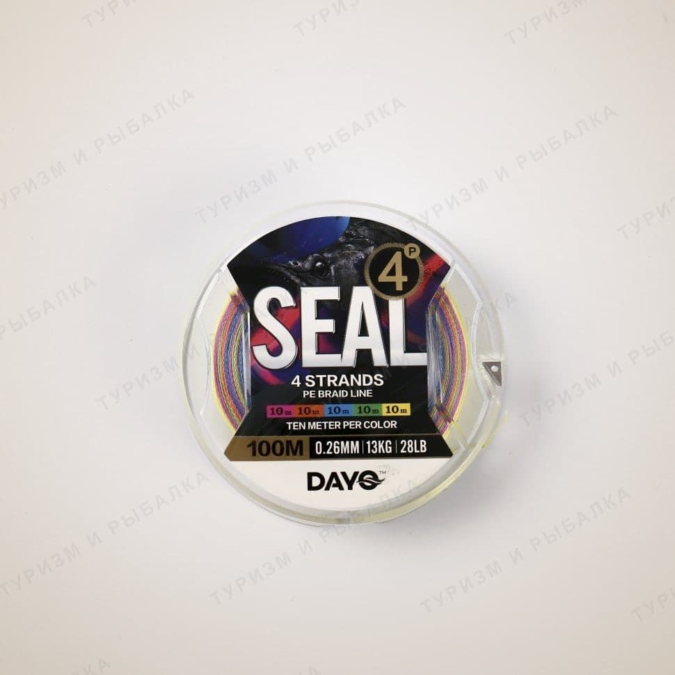 Плетёный шнур DAYO SEAL X4, типоразмер 16, 100 м