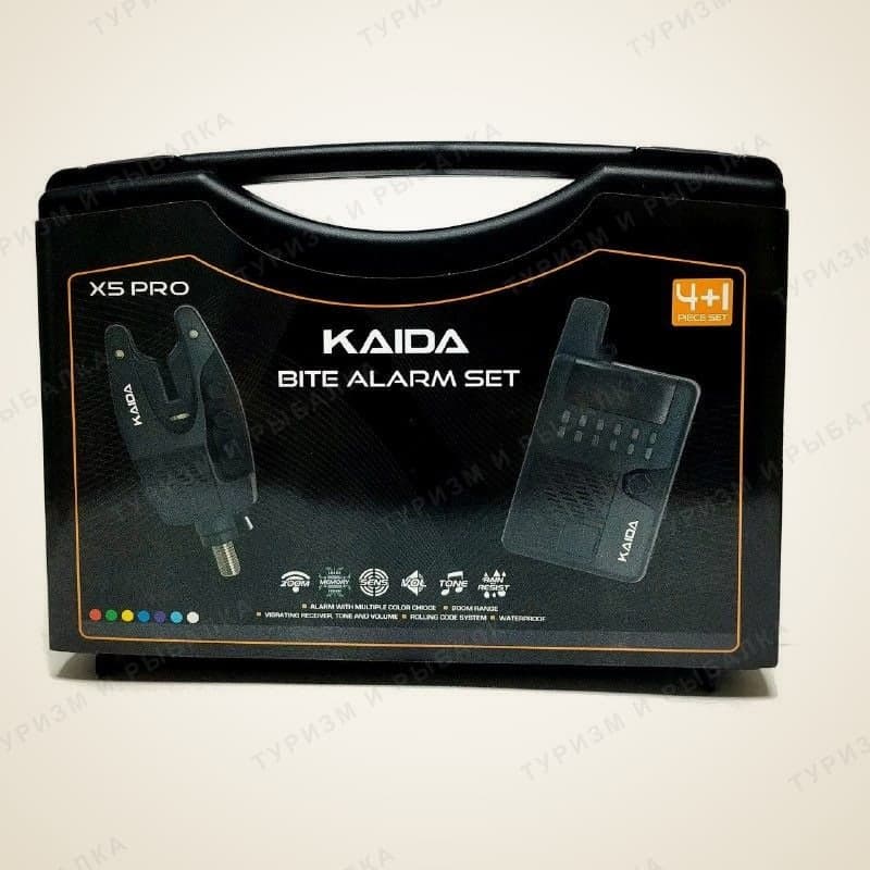 Набор сигнализаторов (4+1) Kaida BITE ALARM SET X5 PRO