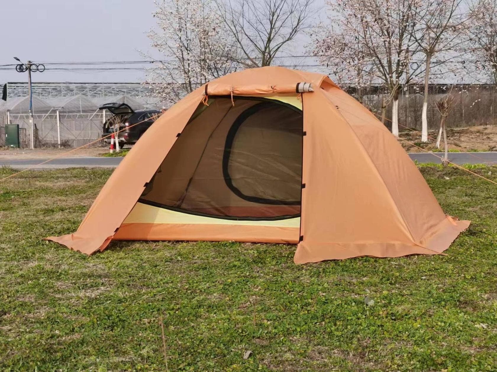 Двухместная палатка с тамбуром с алюминиевым каркасом Mimir ART6102
